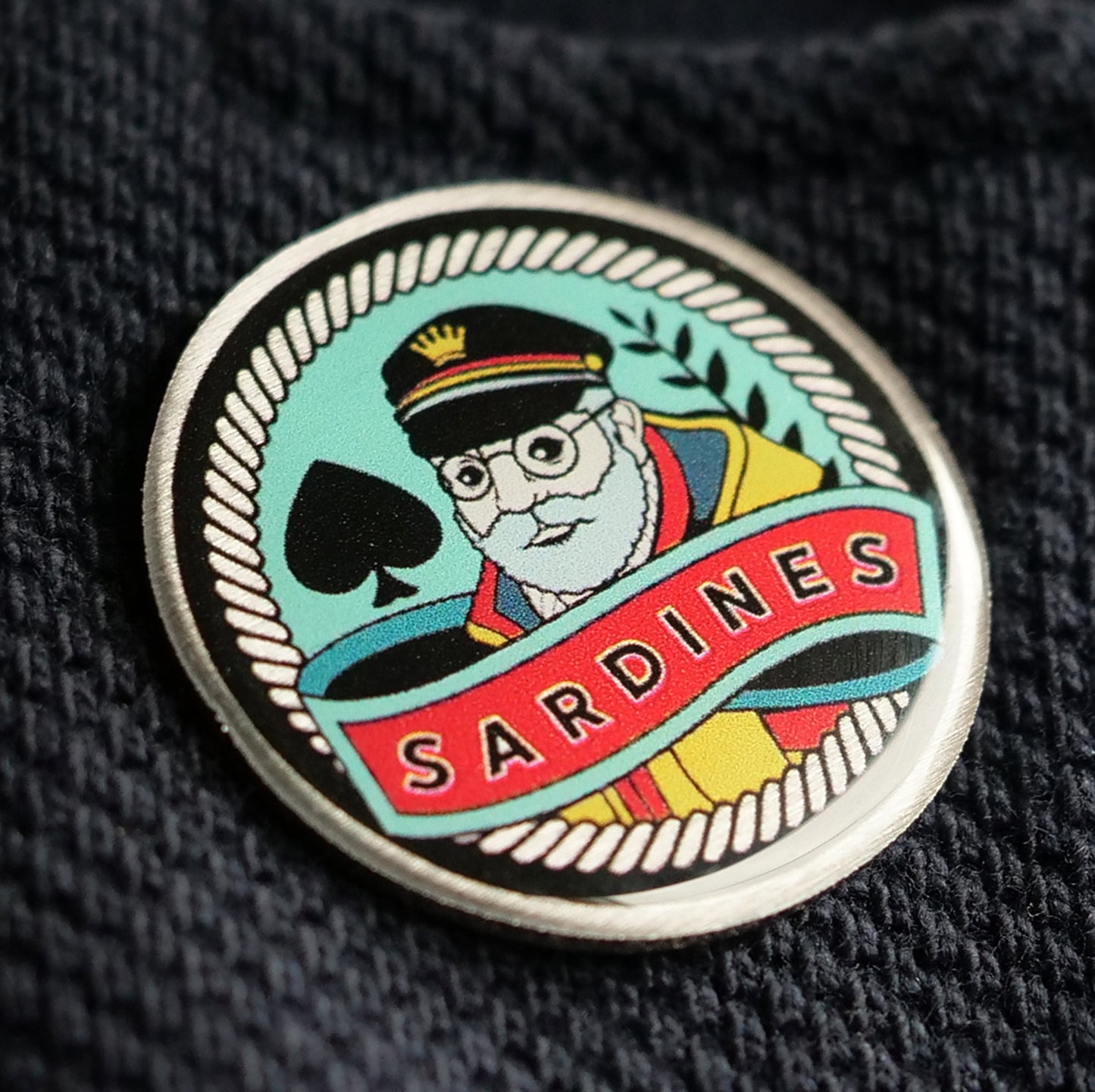 Sardines Enamel Pin
