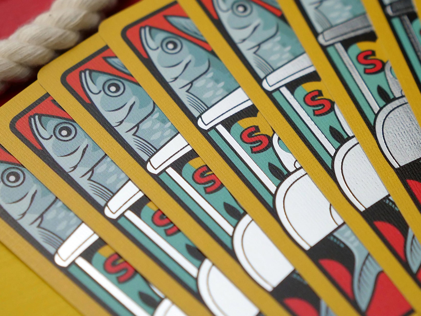 Sardines Playing Cards Pearl Edition Squiddle Ink